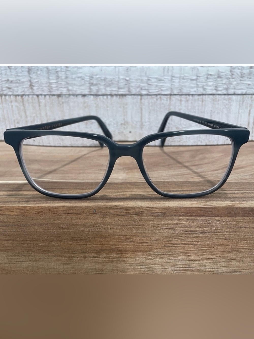 WARBY PARKER Hayden M 175 Unisex Square Striped Pacific Blue FRAMES 52-16-145